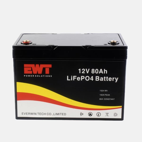 Golf Carts Storage 12V Lithium Ion LiFePO4 Battery Pack 12.8V 80Ah Lithium Iron Phosphate Battery for electric vehicles