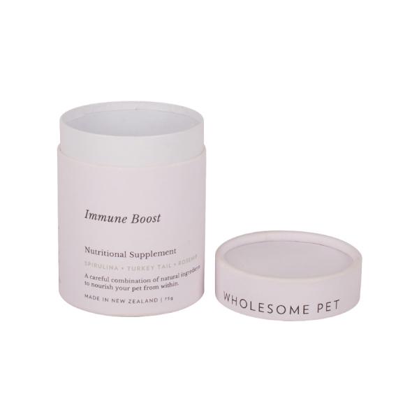 Quality CMYK Printing Round Cardboard Containers With Lids 2mm Thick for sale