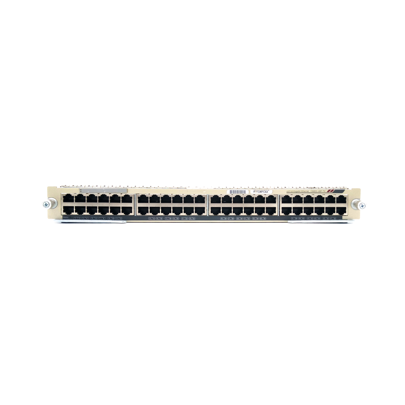 Plug-in Module 48 Port 10/100/1000 GE Mod fabric Enabled. RJ-45 DFC4 Network Switches