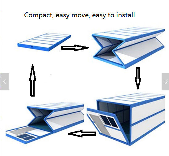 40ft Folding Container House For Social Housing Projects Easy To Install