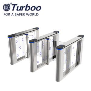 China Safety Control Swing Gate Turnstile / Sliding Barrier Gates Acrylic Board wholesale