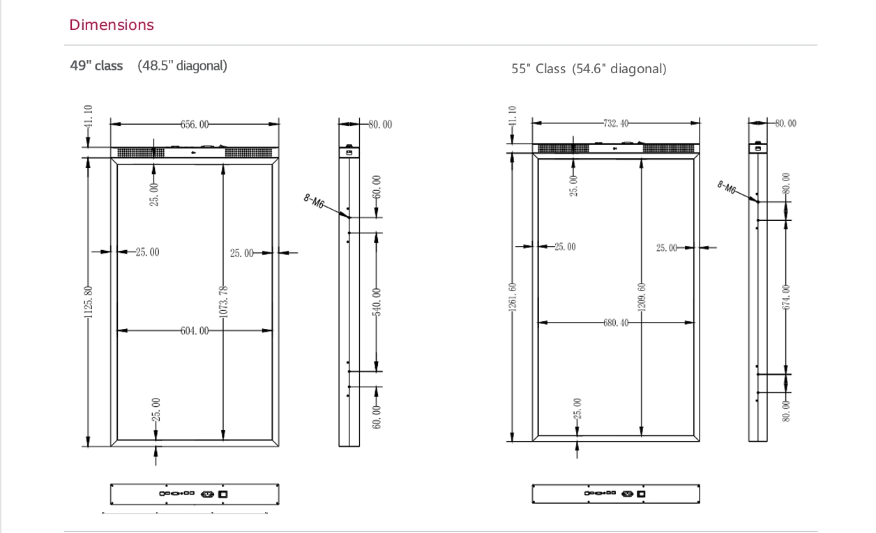 Smart Signage Window Dual Sided Digital Hign Brightness 700nits 5000nit Semi-Outdoor Display