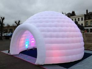 China Kids Inflatable Igloo Tent Inflatable Igloos With LED Lighting Small wholesale