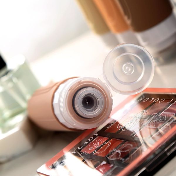 Pink Essential Silicone Travel Bottle Set 90ml for Toiletries