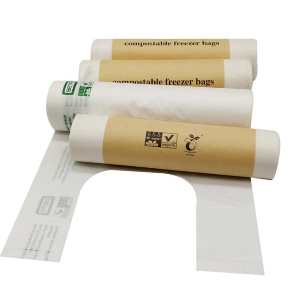 Quality Custom Cornstarch Biodegradable Clear Produce Bags Roll For Fruit Vegetable for sale