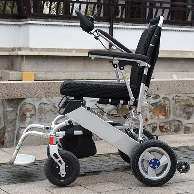 Brushless Motor Foldable Electric Wheelchair 120KG Load Lightweight