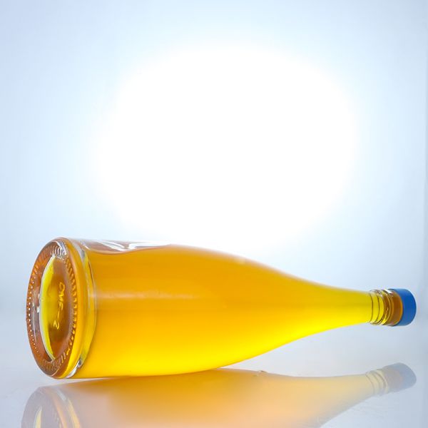 Customizable Logo Transparent Screw Cap Glass Bottle for Whisky Vodka Tequila Gin Rum