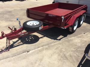 China Heavy Duty Industrial 10x5 Tandem Box Trailer 2000KG Wtih Rolled C / Plate Floor wholesale