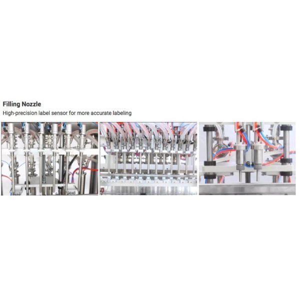 Cosmetic Filler Liquid Filling Machine For Shampoo Cream Honey Piston Paste