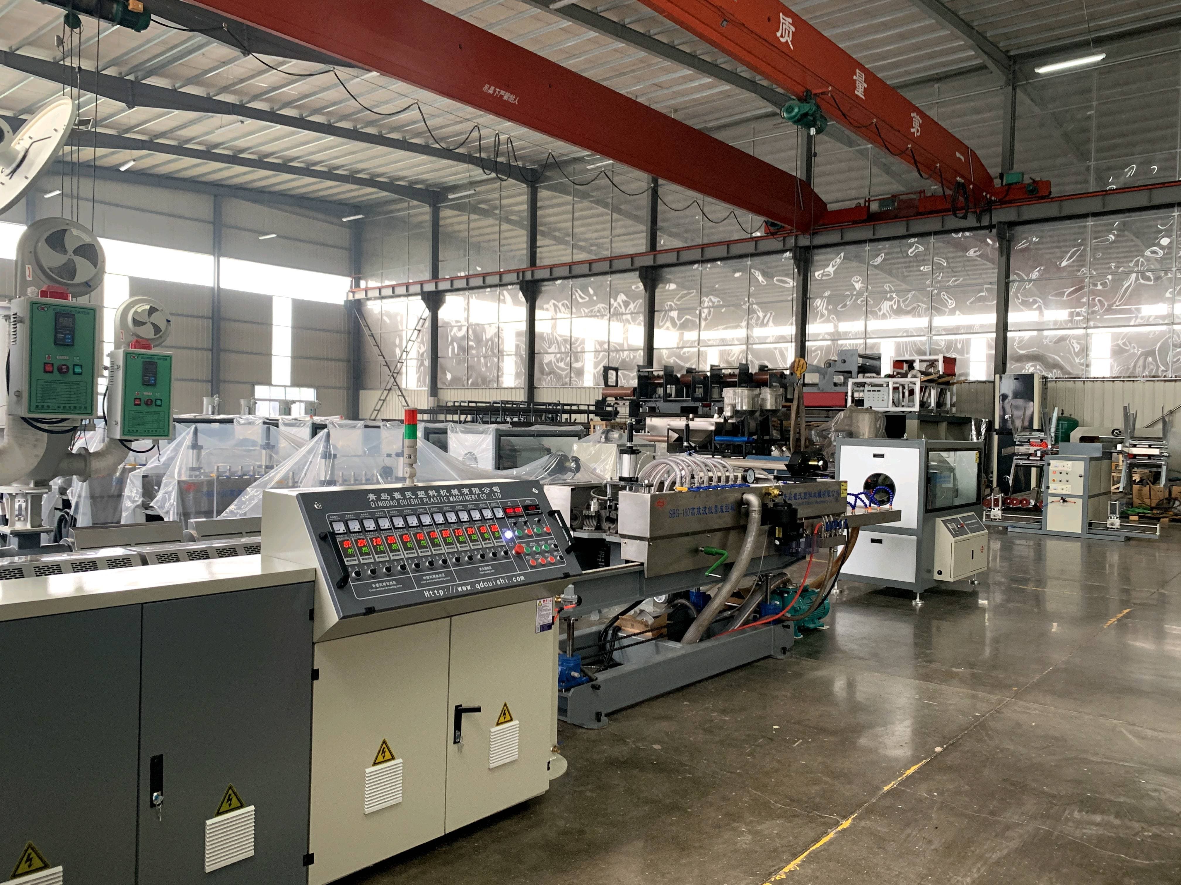 Single Wall Type Corrugated Pipe Extrusion Line Easy Operation 75mm Screw Diameter