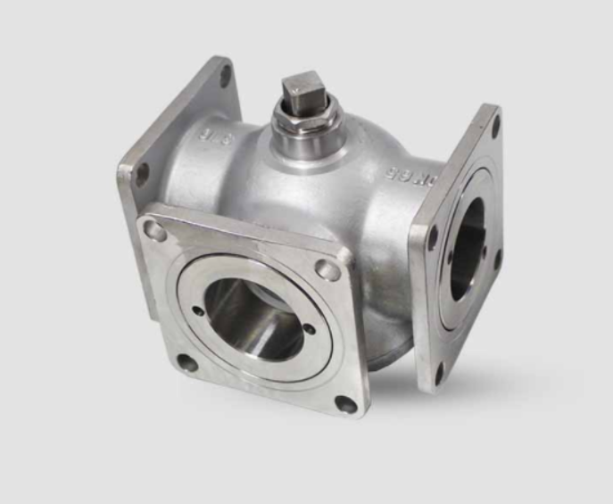 Stainless Steel Four-position Three-way Ball Valve for Tank Trucks Working Voltage / Nominal Pressure 1.6Mpa Performance