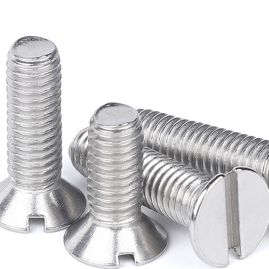 A2-70 A4-80 Bright Steel Bolts Countersunk Socket Slot Head Screw