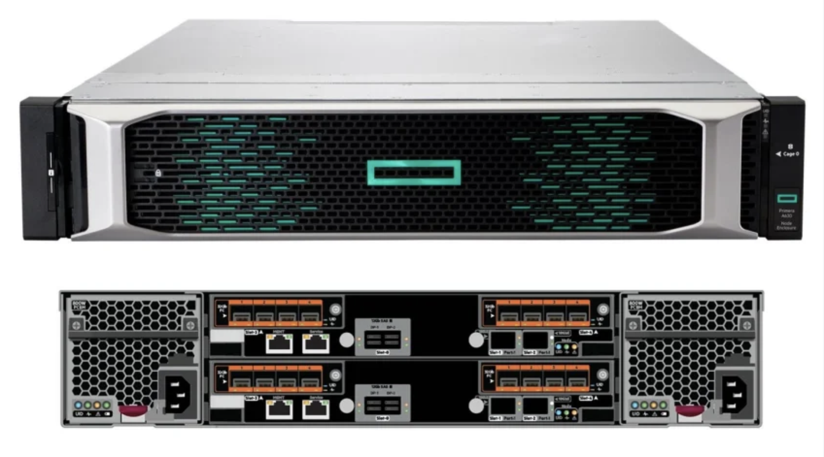 HPE Primera 600 2-Node 4-Node Storage Base All-NVMe or as a SAS/ NVMe flash array