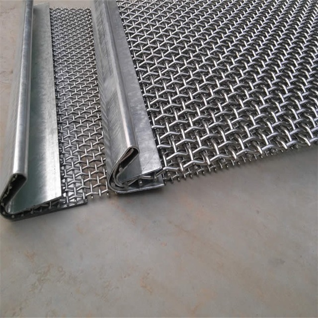 Steel woven wire mesh tension wire mesh with hooks for mining