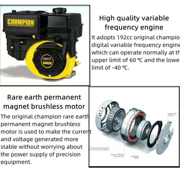 Small Size 2kW/3kW Liquefied Gas Gasoline Ultra Silent Generator for Single-Phase <5kW
