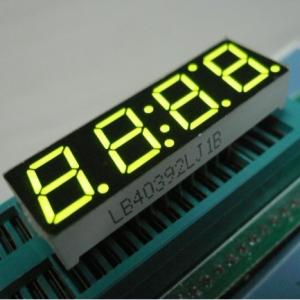 China Red Yellow 4 Digit 7 Segment LED Display For Timer Clock 500mm wholesale