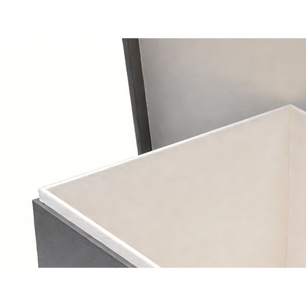 MJHMD DG-H003 Faux Leather Storage Box with Lid, Handmade Decorative Organizer Box for Closet Shelf Office, Dark Brown