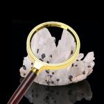 70mm Handheld Reading Magnifier 10x Handheld Magnifying Glass Ergonomics Handle