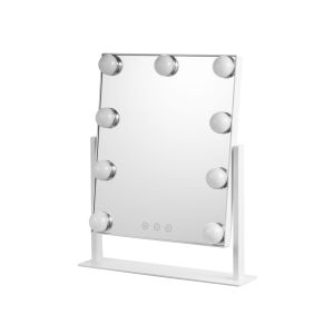 Big Countertop Makeup Mirror With 9 Bulbs High Durability