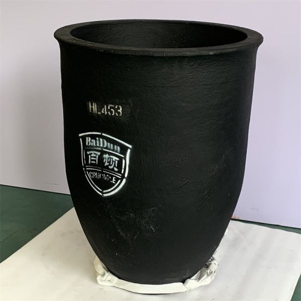 Round Metal Melting Crucible Silicon Carbide Conventional Circular Type