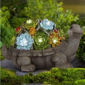 China Turtle Shape 7Leds Outdoor Solar Garden Statues wholesale
