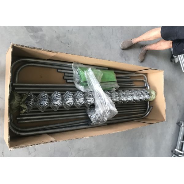 7.5x7.5x6ft(2.3x2.3x1.8m) chain link fabric dog kennel HDG and Self highed Locking dog fence