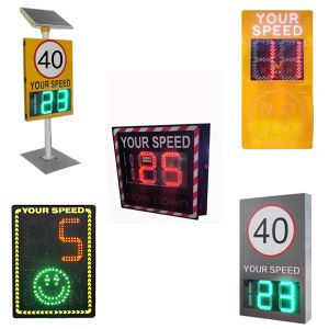 Solar Powered LED Radar Speed Sign with 100M Detection Range