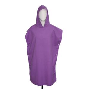 China Customized Sand Free Microfiber Poncho Towel Hooded Changing Towel Robe wholesale