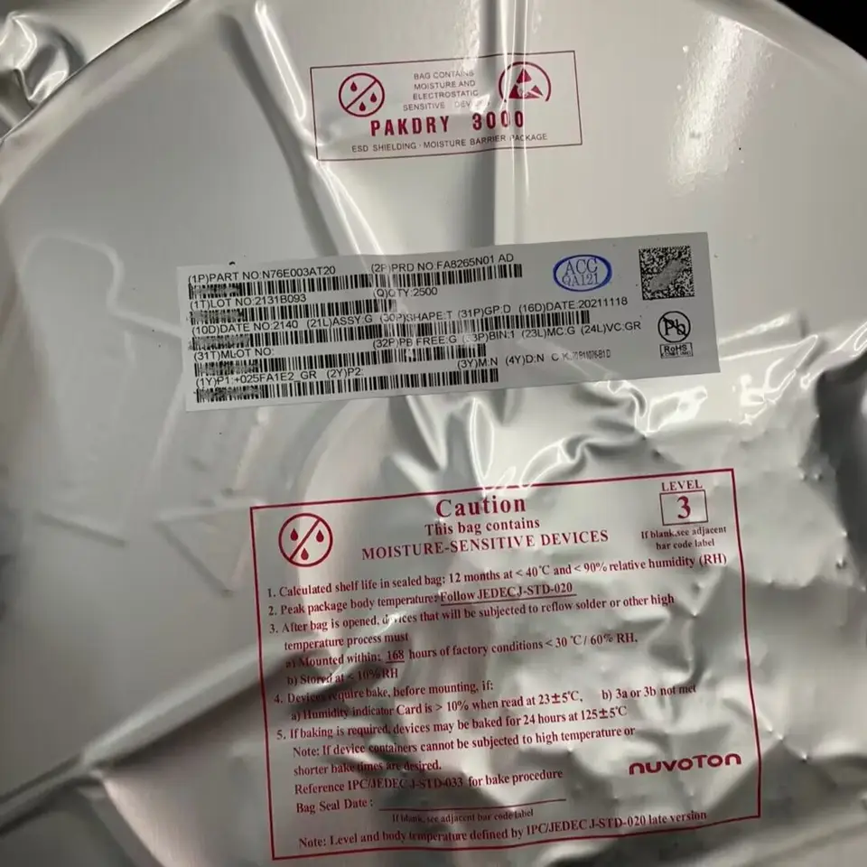 Nuvoton N76E003AT20 IC MCU 8BIT 18KB FLASH 20TSSOP electronic components N76E003AT20TR