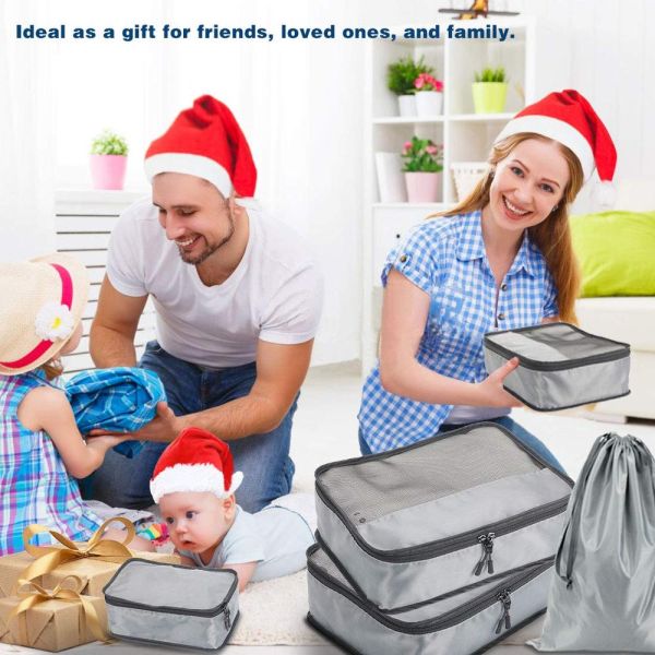 Bags In Bag 7 Travel Packing Cubes Luggage Organizers