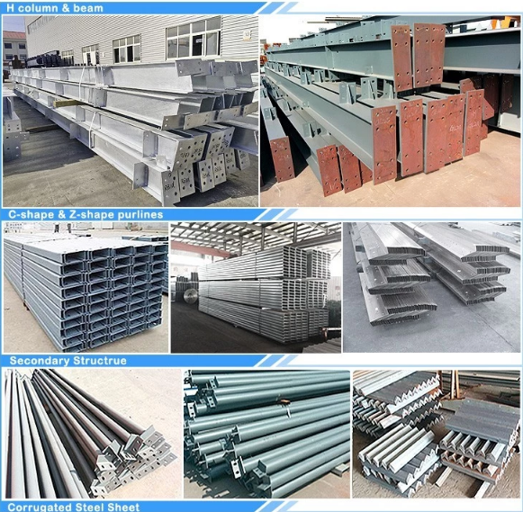 Baking Varnish Light Steel Prefab House For Broiler House Bolt Connection