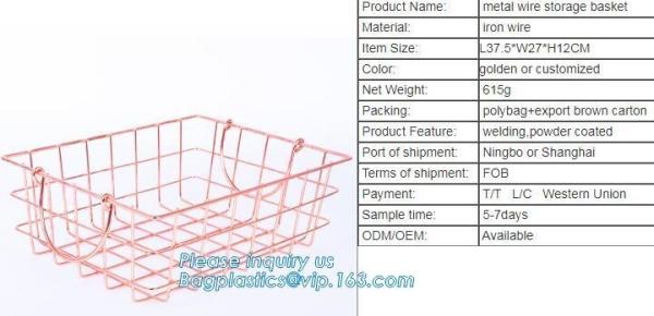 Quality Metal Wire storage basket, Metal wire Under Shelf Storage Basket Space Saving Easy Cabinet Shelf Caddy Basket, kitchen b for sale