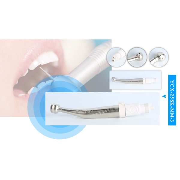 65dB Push Button Dental Prophy Angle Handpiece Air Turbine Clamping Force ≥30N