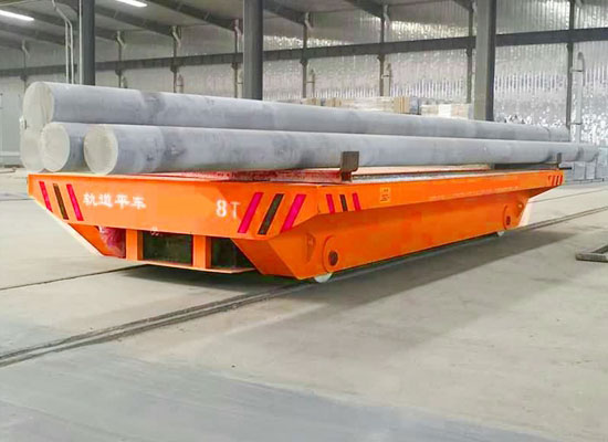 3ton 5 ton trackless motorized rail cart for inductrial workshop