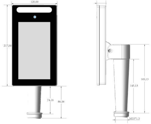 China RAM 2GB Face Recognition Terminals Door Entry DC12V 2A wholesale