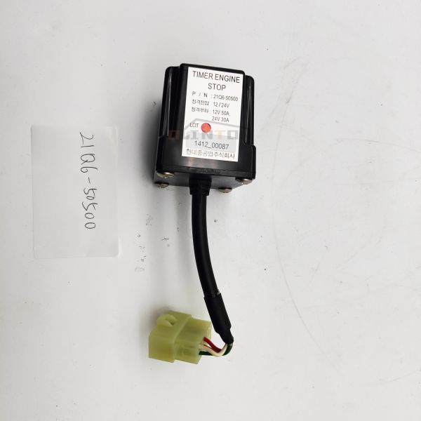 Excavator Spare Parts Part No 21Q6-50500 Timer Relay for R225-9 R265-9 R275-9 R305-9