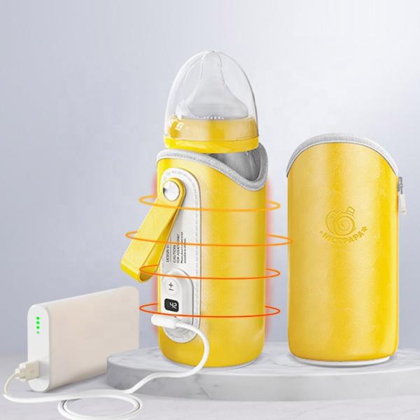 Quality USB Milk Baby Feeding Bottle Warmer USB Charged Portable Adjustable Temperature for sale