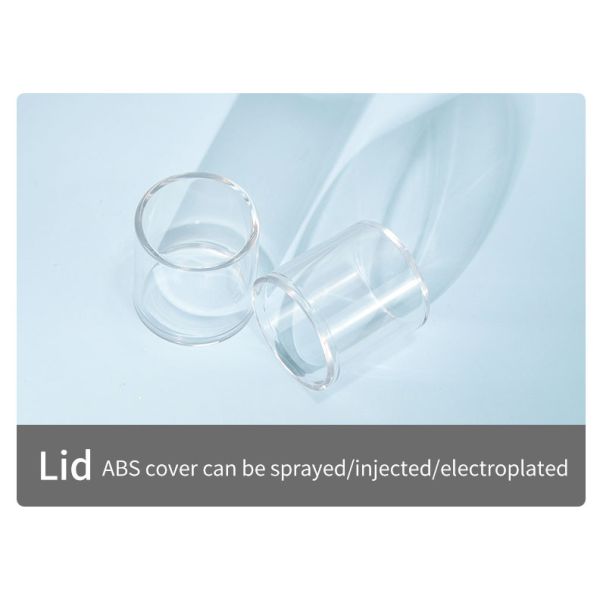 Airless Skin Care Packaging Bottles Black Airless Pump Bottle Base Material ABS Collar Material AS