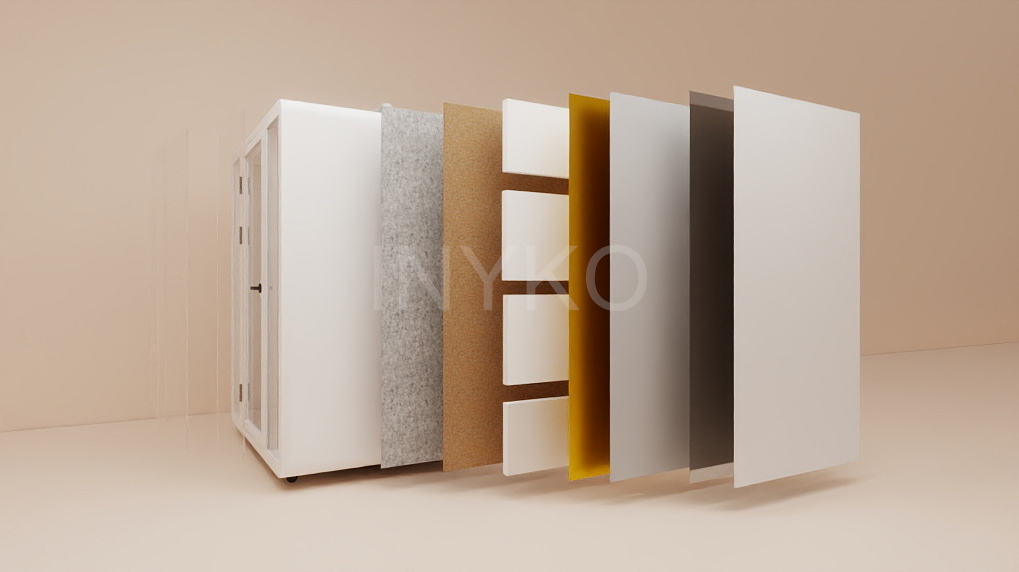 Modular Phone Booth Office Space Log Cabin Soundproofing Booth 550KG