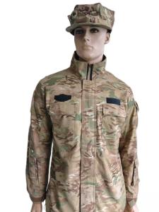 China Custom Camouflage Military Jacket with Zipper and Velcro Pockets wholesale