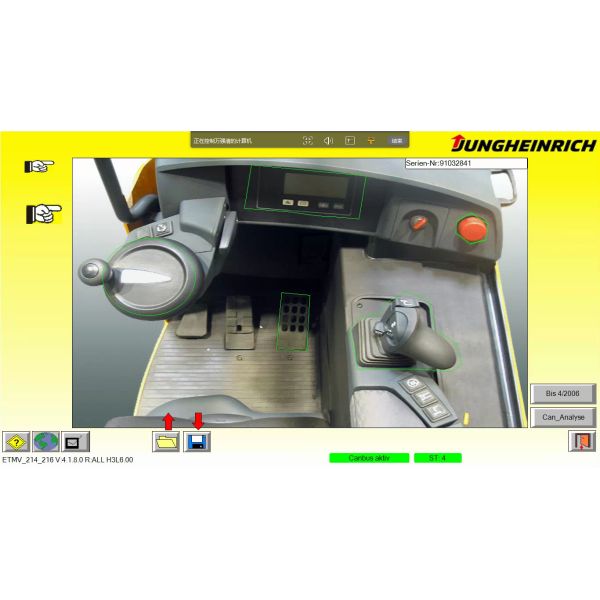 JUDIT-4 Jungheinrich Forklift Diagnostic Scanner Kit Judit Box Incado With Cables