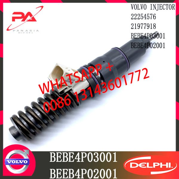 4 Pin BEBE4P02001 DELPHI Common Rail Diesel Fuel Injector Assy BEBE4P03001 21977918 22254576 E3.27