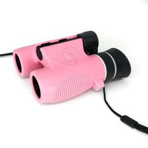 China Optical Bak4 Prism Kids Binoculars , 6x21 Shockproof Childrens Pink Binoculars wholesale