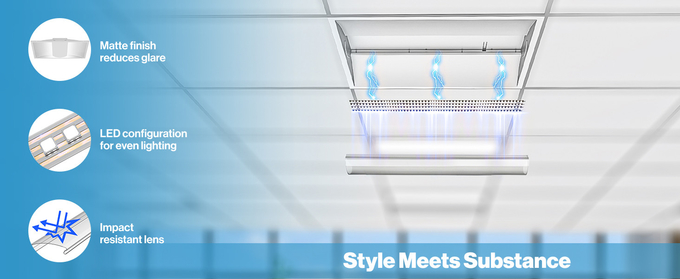 Versatile Dimmable LED Troffer Lights 4550lm With Adjustable Wattage / Color Temp