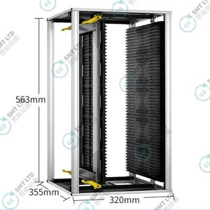 China SMT Loading Unloading Rack 355x320x563mm with 5 Side Panels wholesale