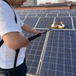 End Dual Supply Version Solar Panel Cleaning Brushing Customization and