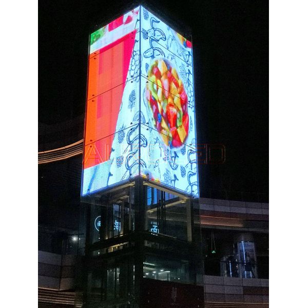 P2.8 P3.9 P7.8 P10 Outdoor Transparent Led Screen Panel For Glass Window