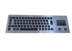 Water Resist Illuminated Metal Keyboard Front Mounting EMC Emission