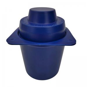 China Recyclable Clamshell Plastic Packaging Round Blue Clamshell Plastic Box wholesale