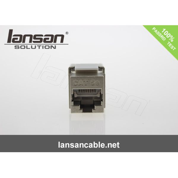 Full Shield FTP RJ45 8p8c 180 Degree Toolles Cat7 Keystone Jack